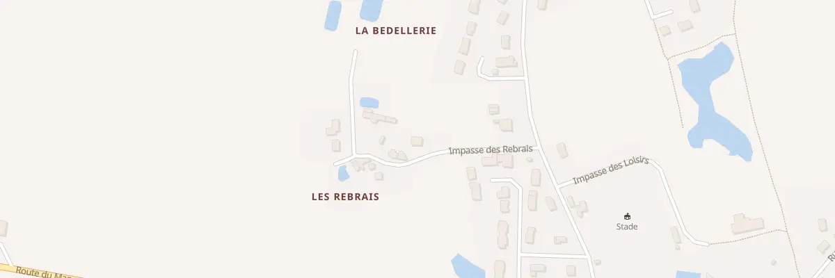 Plan du 3 Imp des Rebrais à Épuisay