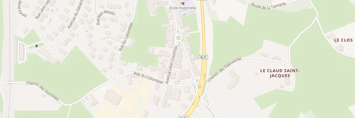 Plan du 5 Av Léon Couzinou à Thiviers