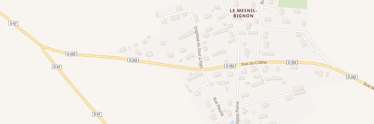 Plan du 448 Rue du Chene à Ectot-l’Auber