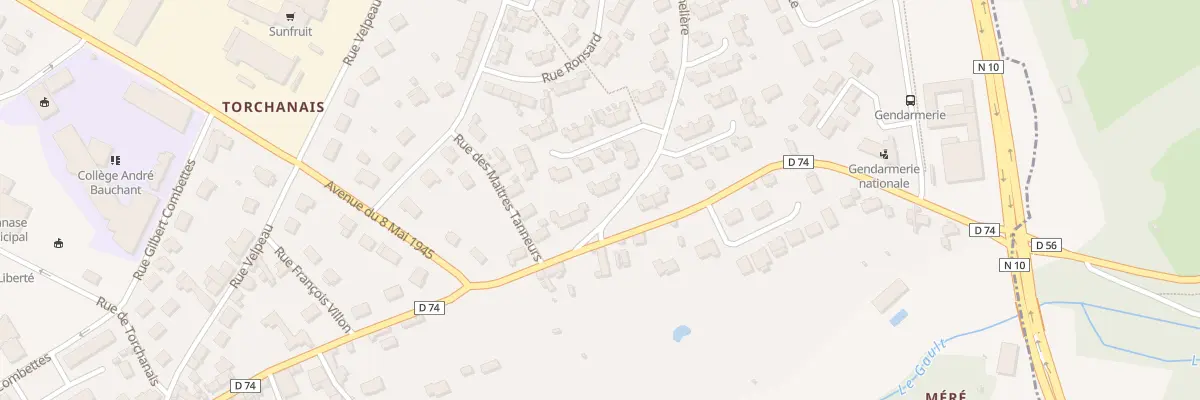 Plan du 5 Rue de la Cyneliere à Château-Renault