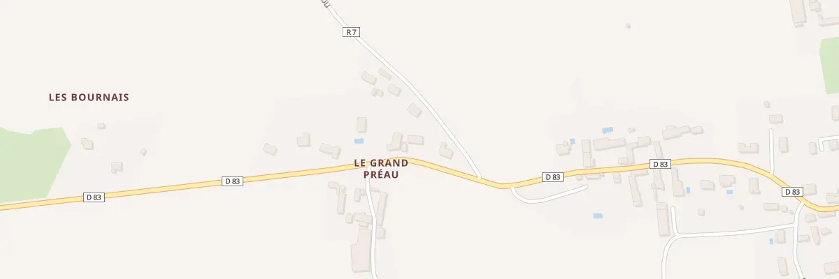Plan du 2 Les Bournais à Cigogné