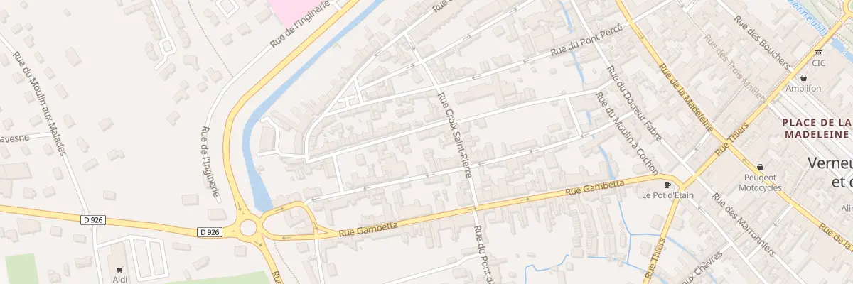 Plan du 9001 Rue des Ecuelles à Verneuil d’Avre et d’Iton