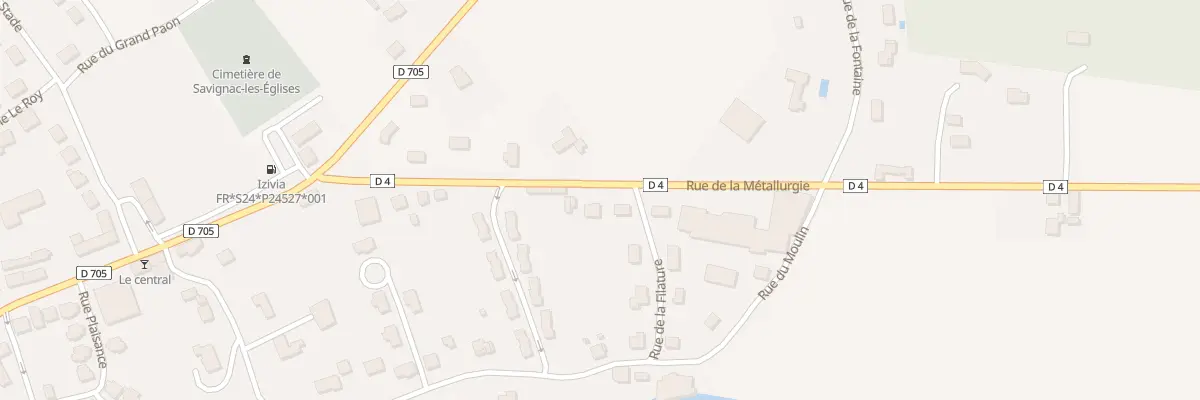 Plan du 228 Rue de la Métallurgie à Savignac-les-Églises
