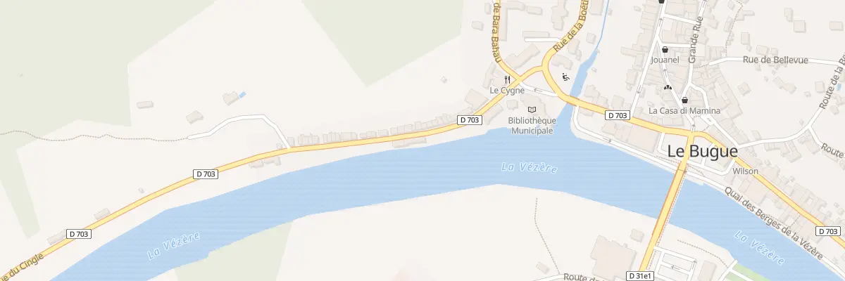 Plan du 13 Rue du Cingle au Bugue