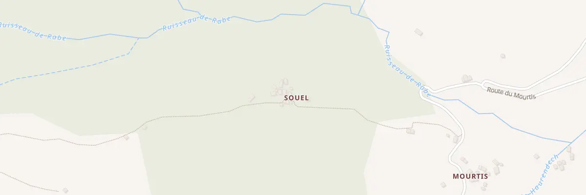 Plan du 234 Souel à Sentein