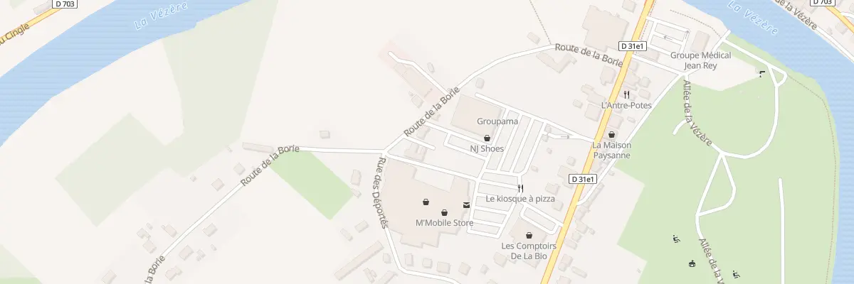 Plan du 289 Rte de la Borie au Bugue