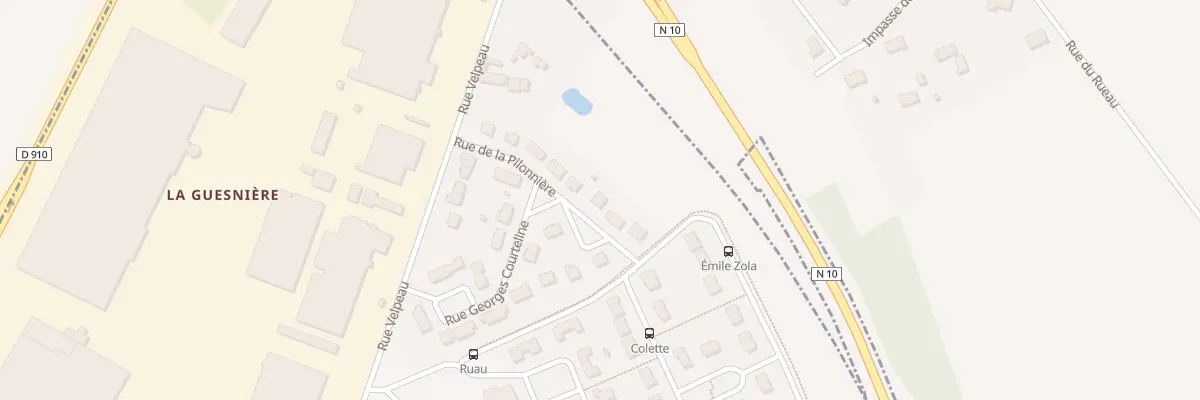 Plan du 9 Rue de la Pilonniere à Château-Renault