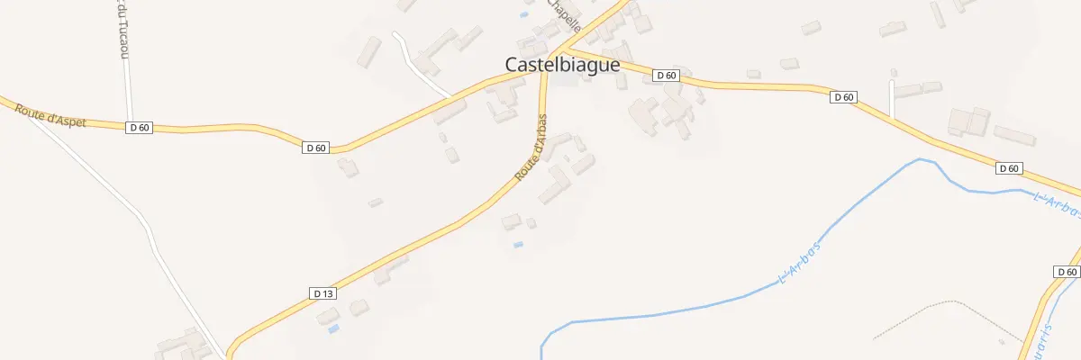 Plan du 87 Rte d’Arbas à Castelbiague
