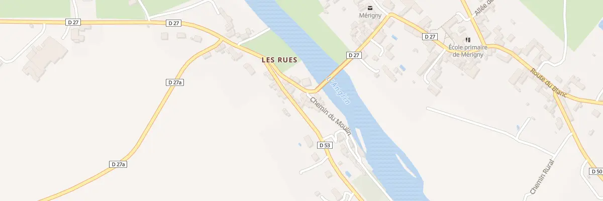 Plan du 1 Rte de St Pierre de Maille à Mérigny