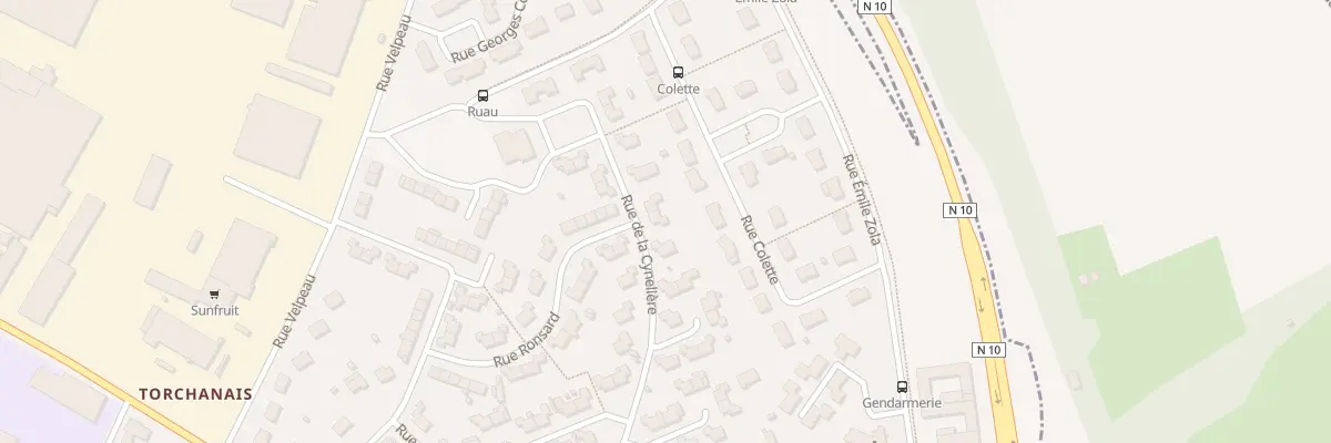 Plan du 12 Rue de la Cyneliere à Château-Renault