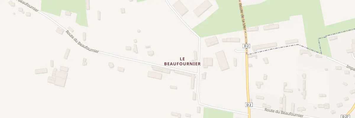 Plan du 436 Rte du Beaufournier à Avremesnil
