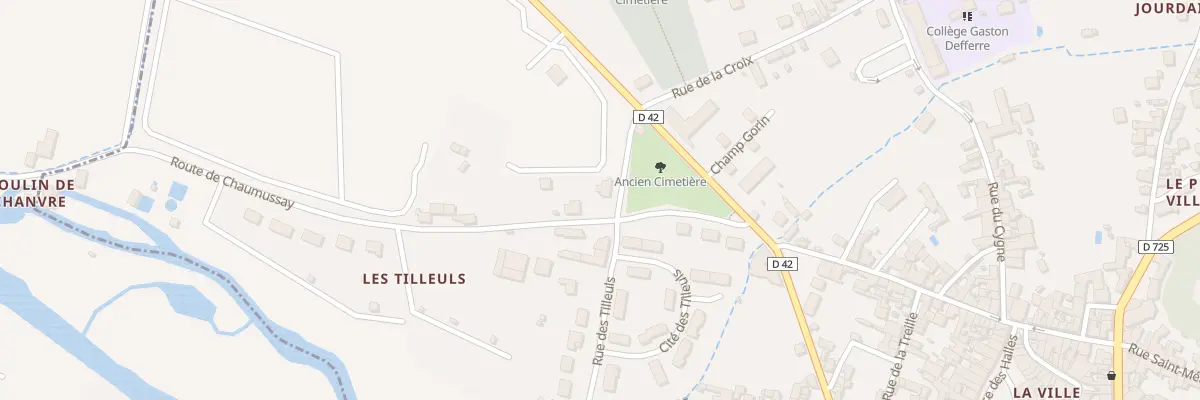 Plan du 1 Rue de la Chapelle à Preuilly-sur-Claise