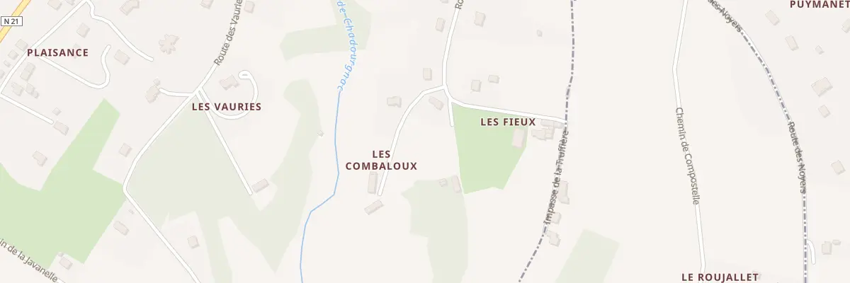 Plan du 1111A Les Combaloux à Thiviers
