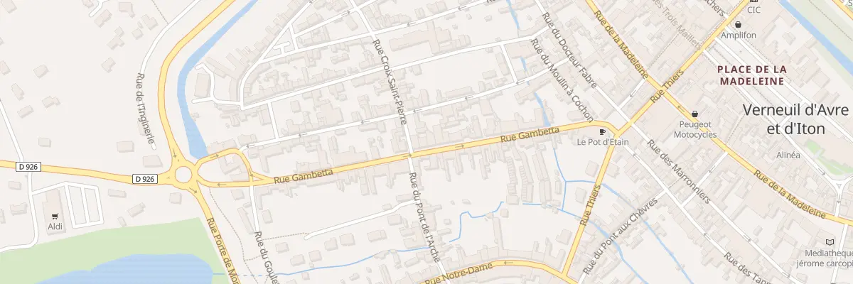 Plan du 184 Rue Gambetta à Verneuil d’Avre et d’Iton