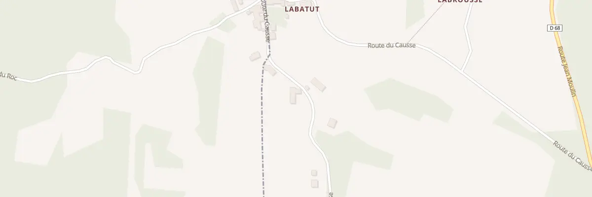 Plan du 268 Labatut à Cubjac-Auvézère-Val d’Ans