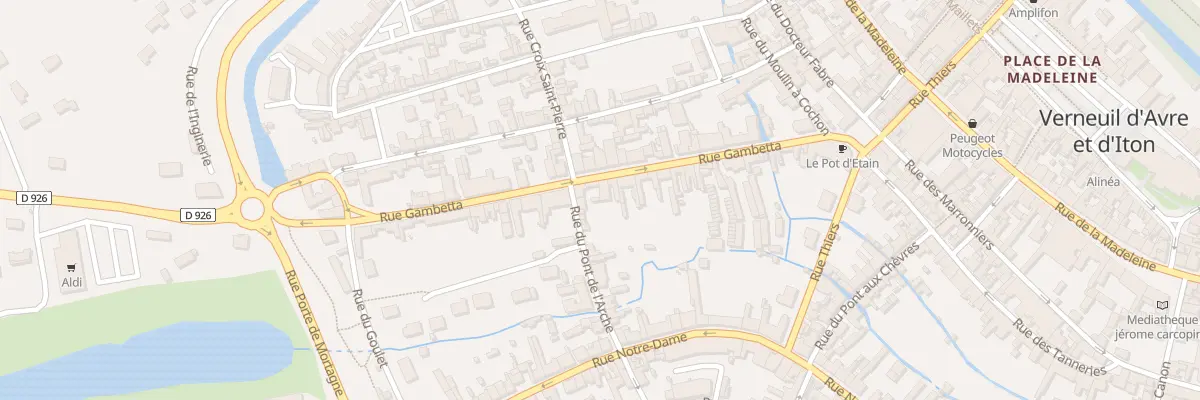 Plan du 183 Rue Gambetta à Verneuil d’Avre et d’Iton