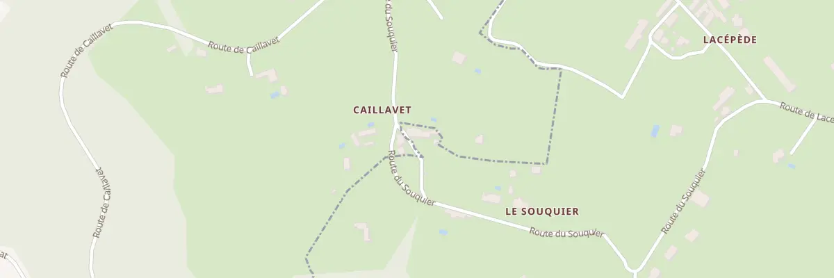 Plan du 2 Le Souquier à Saint-Chamassy