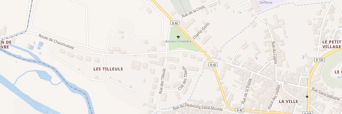Plan du 1 Cite des Tilleuls à Preuilly-sur-Claise