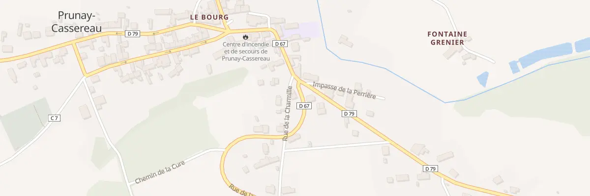 Plan du 3 Rue Gatine à Prunay-Cassereau