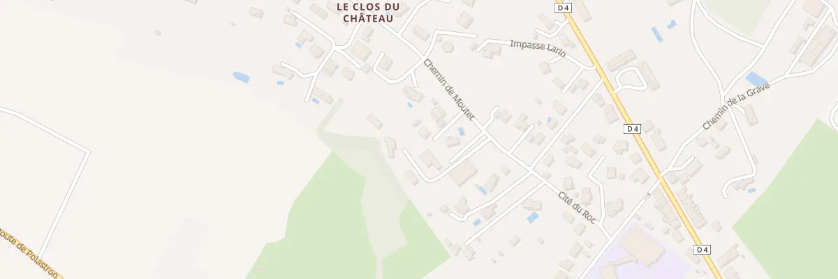 Plan du 10 Che de Moutet à Samatan