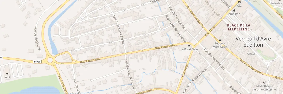Plan du 142 Rue Gambetta à Verneuil d’Avre et d’Iton