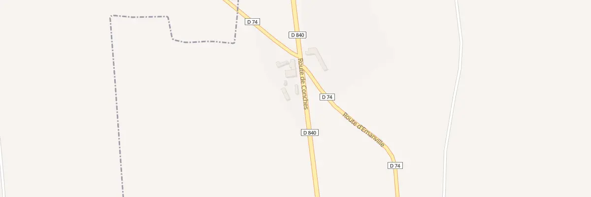 Plan du 63 Rte de Conches à Ormes