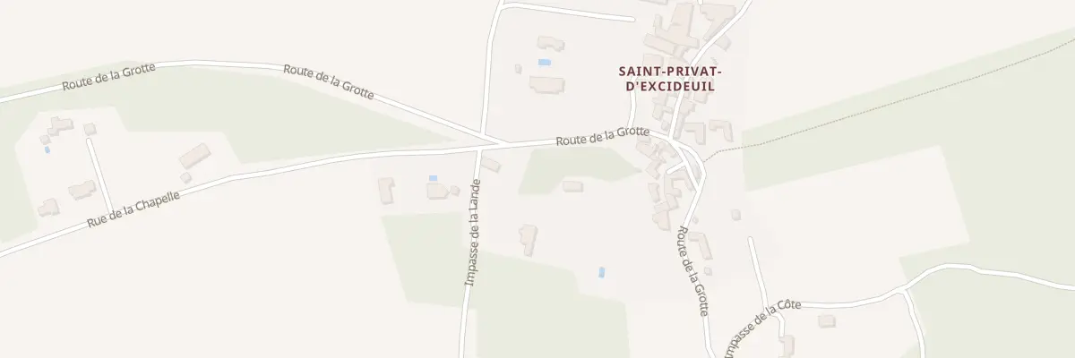Plan du 9001 Saint Privat à Savignac-les-Églises