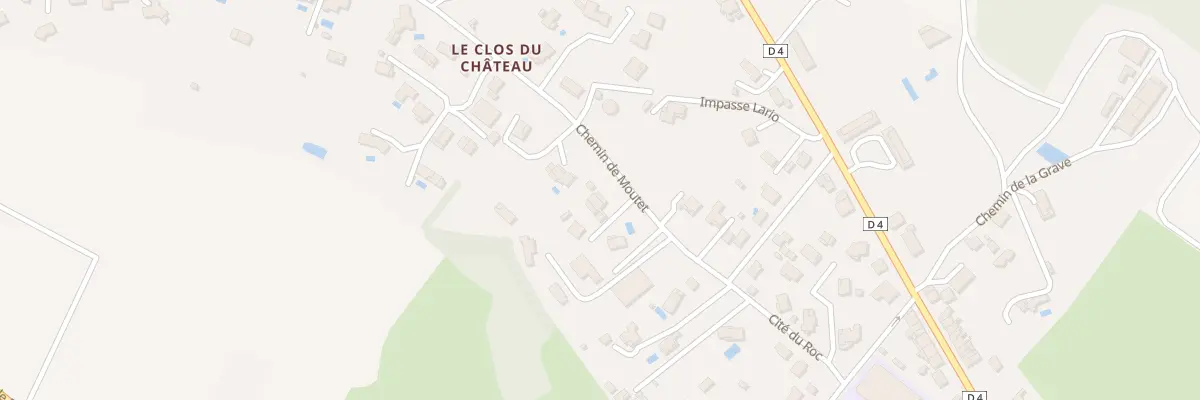 Plan du 12 Che de Moutet à Samatan