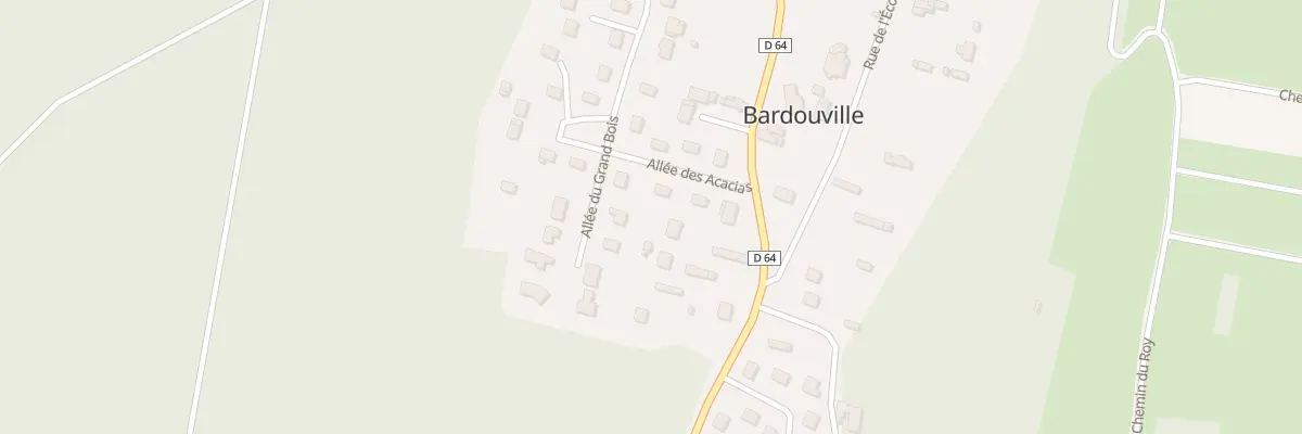 Plan du 58 All des Acacias à Bardouville