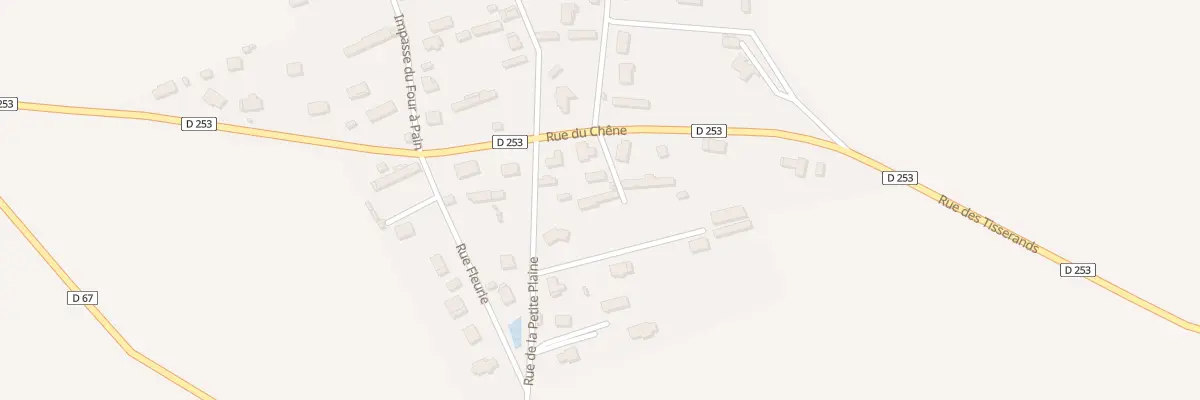 Plan du 261 Rue du Chene à Ectot-l’Auber