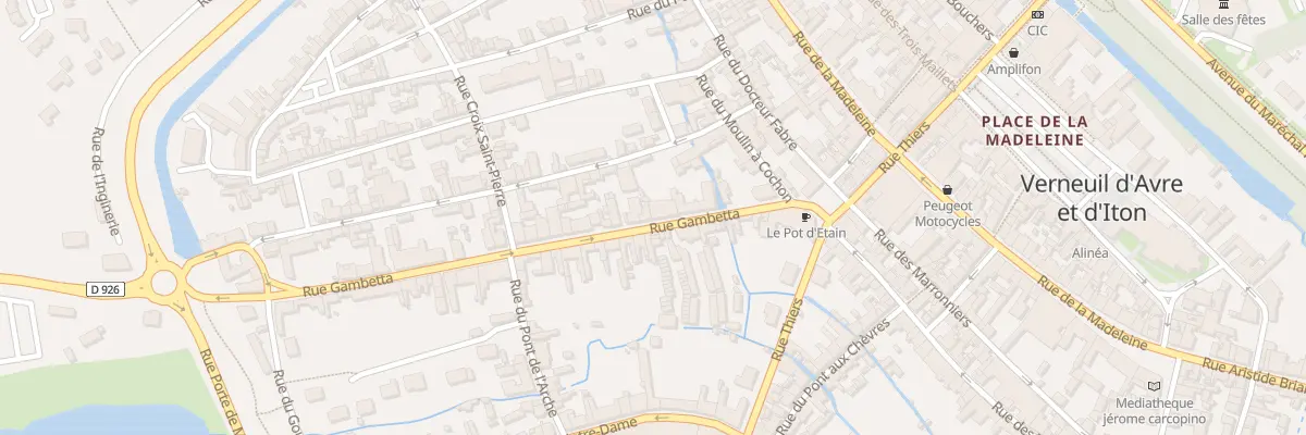 Plan du 98 Rue Gambetta à Verneuil d’Avre et d’Iton