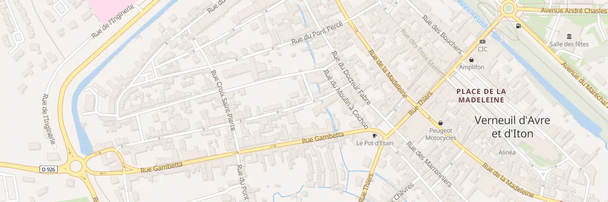 Plan du 80 Rue Porte de Bourth à Verneuil d’Avre et d’Iton