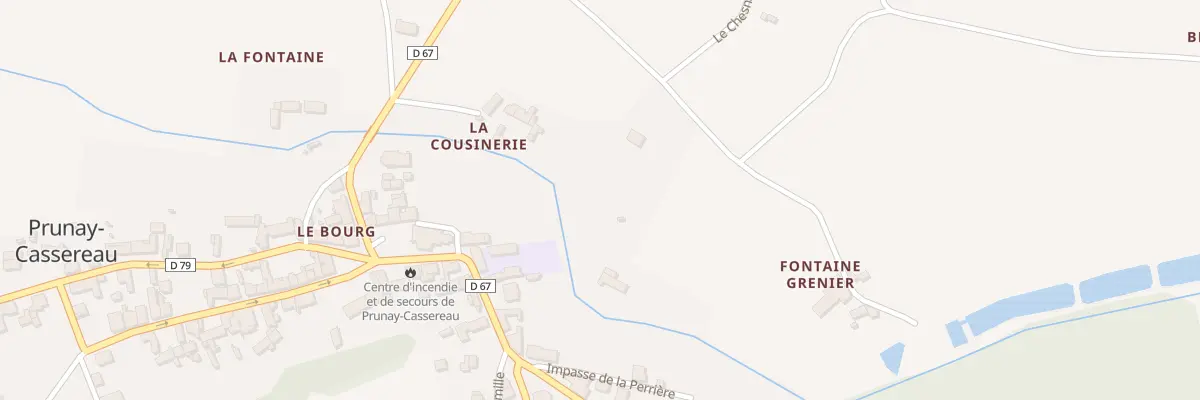 Plan du 4 La Cousinerie à Prunay-Cassereau