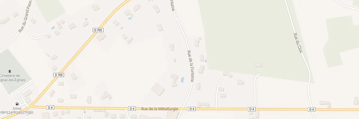 Plan du 14 Rue de la Fontaine à Savignac-les-Églises