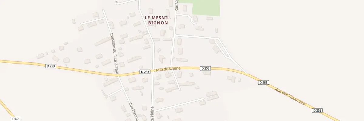 Plan du 236 Rue du Chene à Ectot-l’Auber