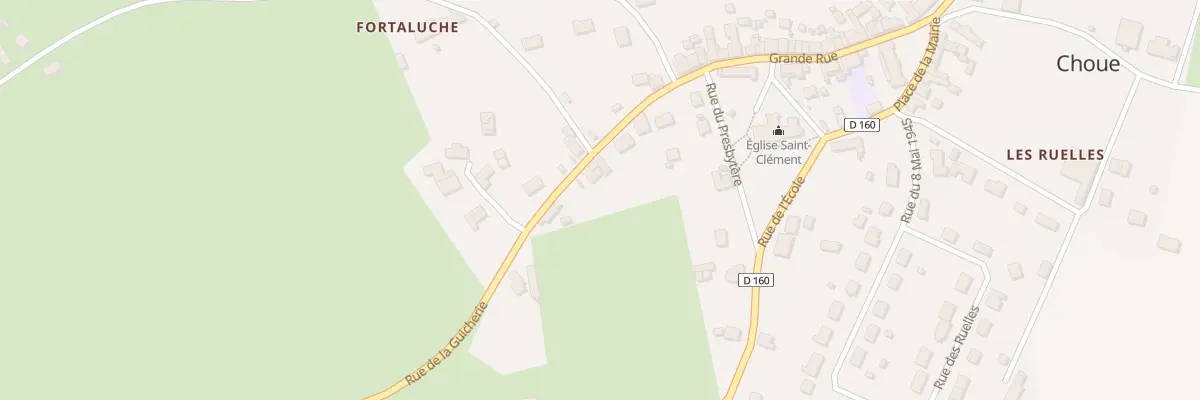 Plan du 2 Rue de la Guicherie à Choue