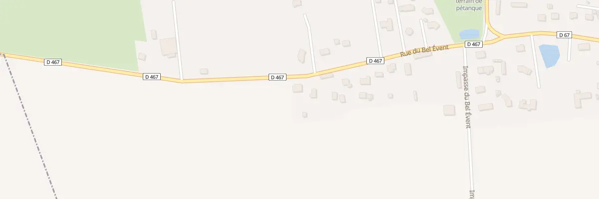 Plan du 505 Rue du Bel Event à Ectot-l’Auber