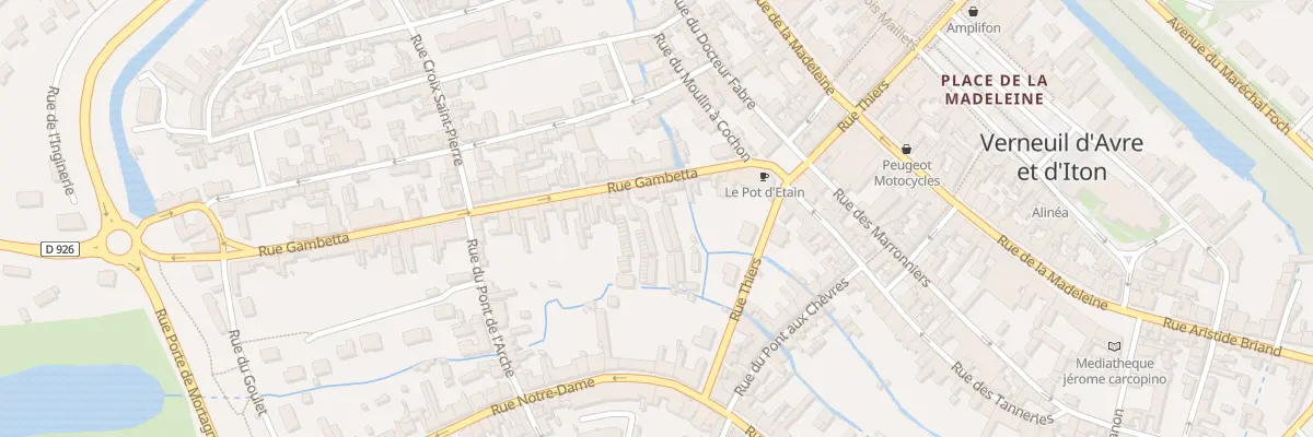 Plan du 69 Rue Gambetta à Verneuil d’Avre et d’Iton