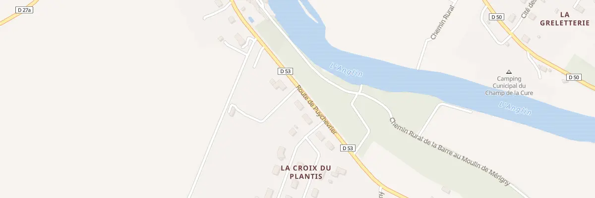 Plan du 14 Rte de Puychevrier à Mérigny