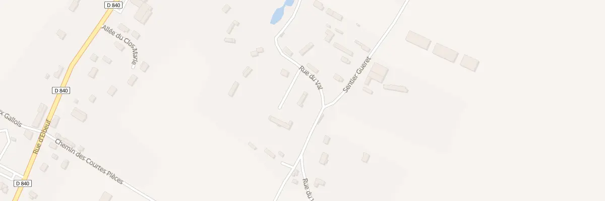 Plan du 13 Rue du Val à Iville