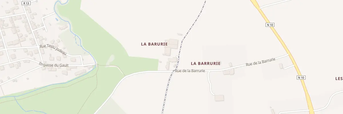 Plan du 9001 La Barurie à Neuville-sur-Brenne