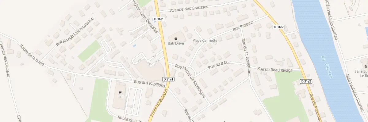Plan du 10 Rue Michel Montaigne au Bugue