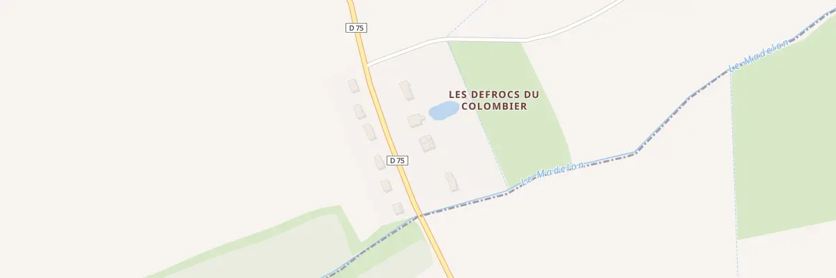 Plan des Defrocs du Colombier à Neuillé-le-Lierre