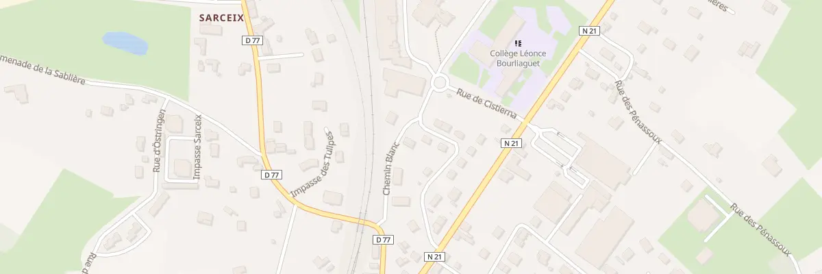 Plan du 9 Rue Albert Bonneau à Thiviers