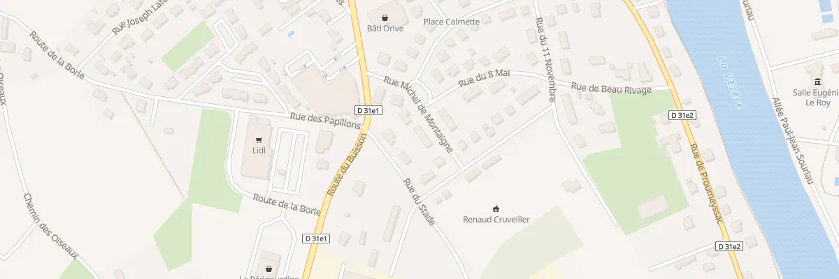 Plan du 5 Rue Michel Montaigne au Bugue