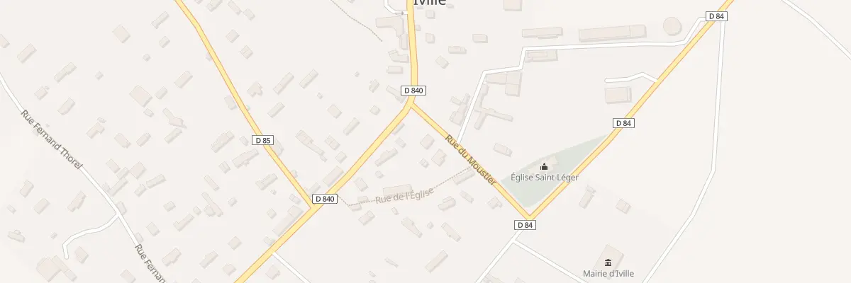 Plan du 1 Rue du Moustier à Iville