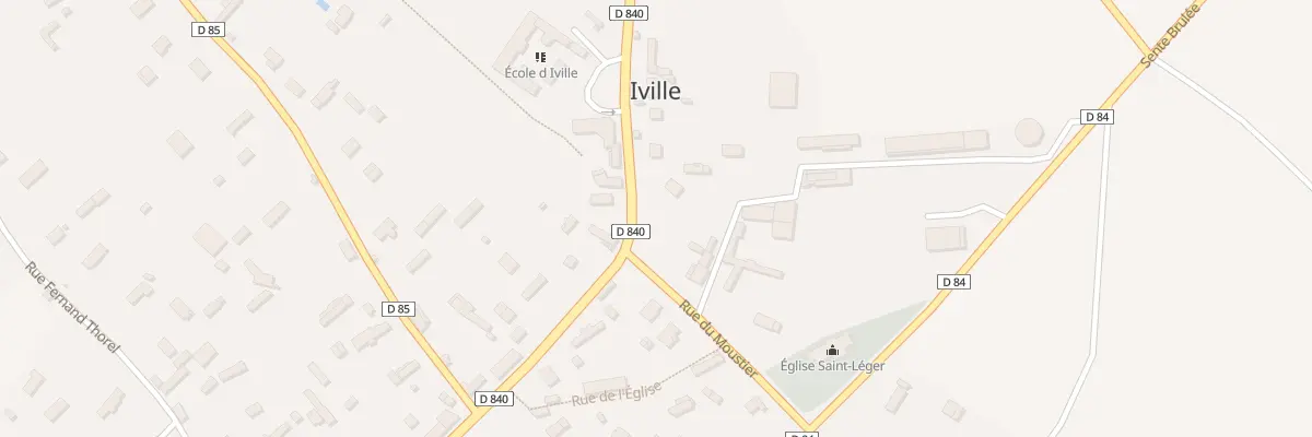 Plan du 2 Rue du Moustier à Iville