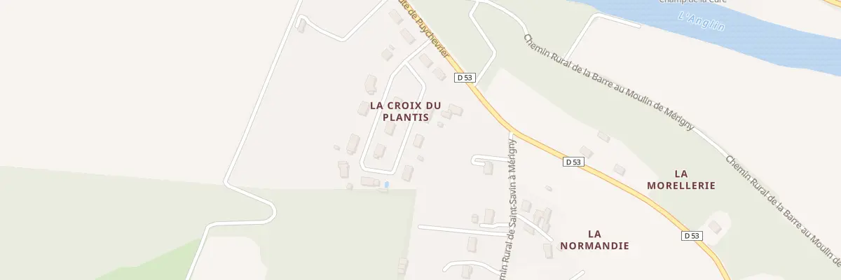 Plan du 2 La Croix du Plantis à Mérigny