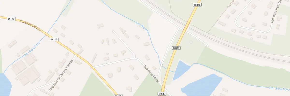 Plan du 34 Rue de la Forge à Conches-en-Ouche