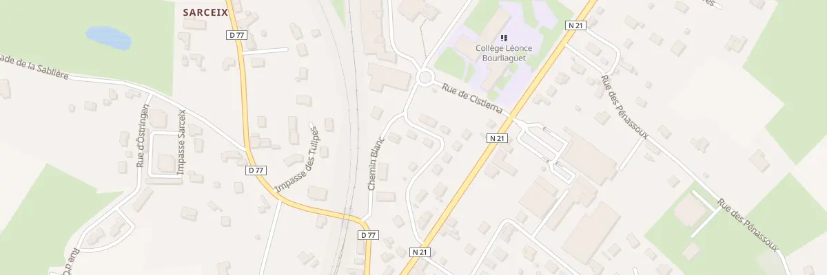 Plan du 7 Rue Albert Bonneau à Thiviers